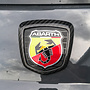 Fiat Abarth 500/595 Kohlefaser-Logo-Emblem-Rahmen hinten