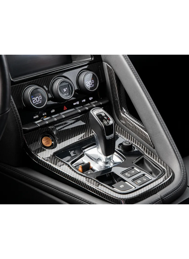 Incrustation de console centrale en carbone Jaguar type F