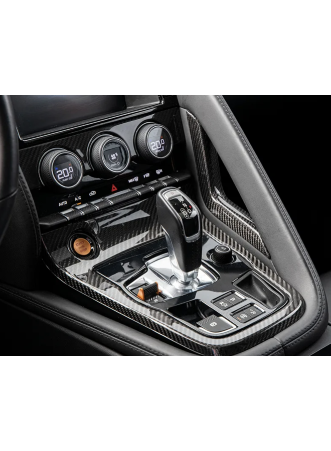 Jaguar F type carbon midden console inleg