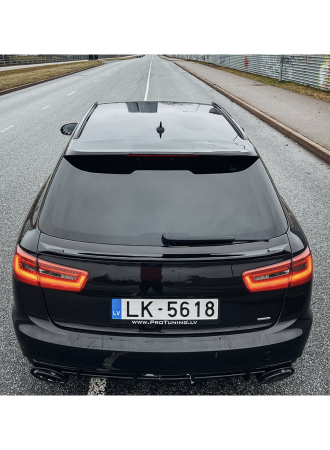 Audi RS6 C7 Carbon Kofferraum-Mittelspoilerlippe