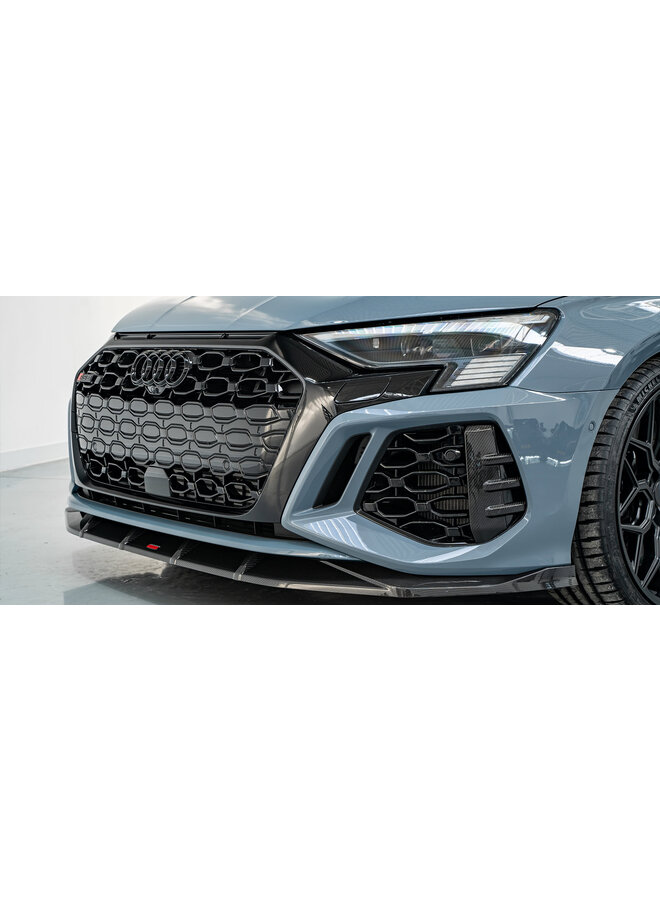 Audi RS3 8Y Splitter per labbro anteriore in carbonio urbano