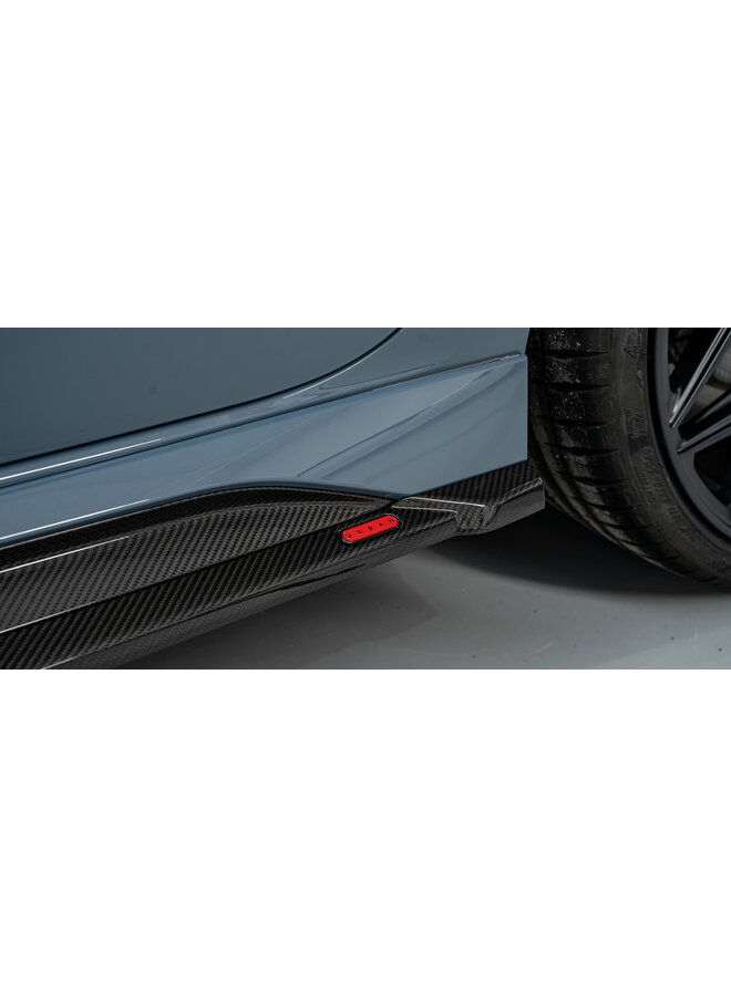Extensiones de faldones laterales de carbono Audi RS3 8Y