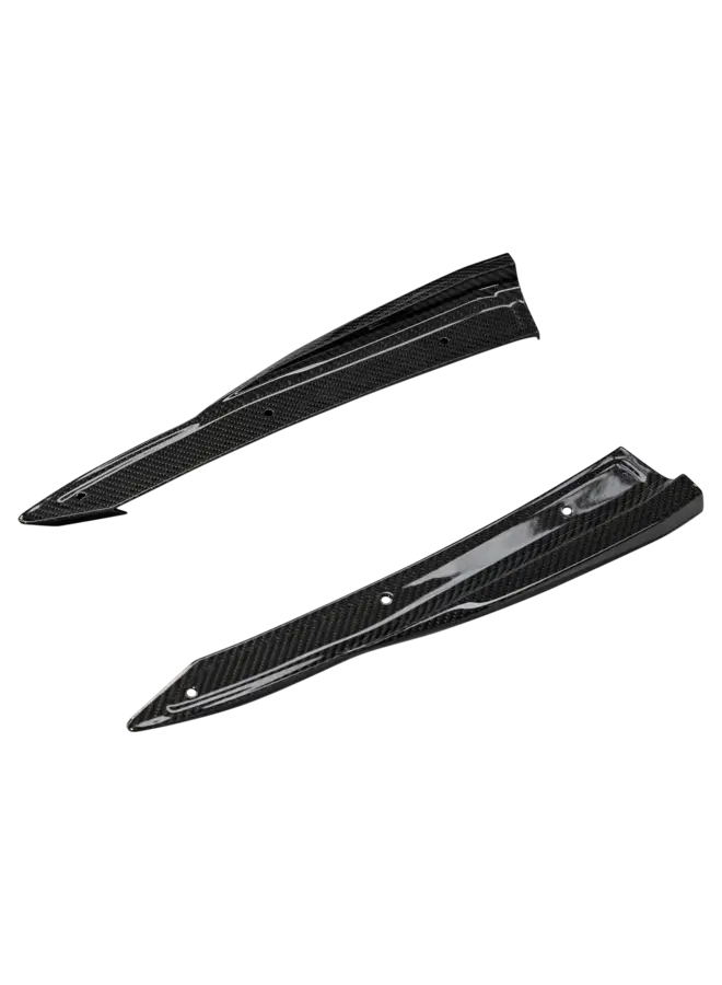 Audi RS4 B9.5 Carbon achterbumper diffuser side skirt extensions