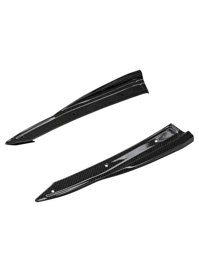 Audi RS4 B9.5 Carbon rear bumper diffuser side skirt extensions