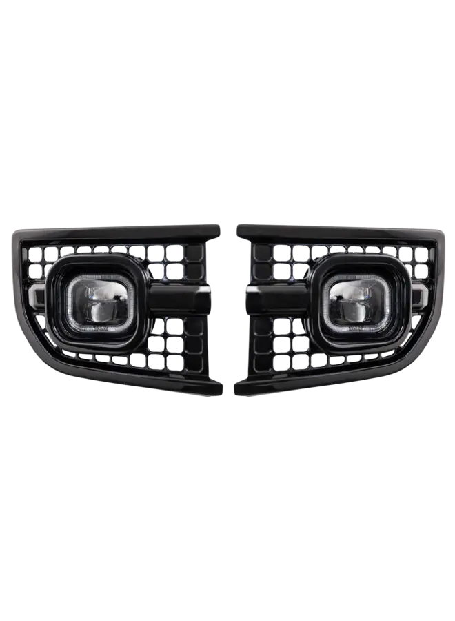 Land Rover Defender 90 / 110 Urban square DRL lamps front bumper