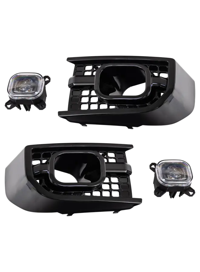 Land Rover Defender 90 / 110 Paraurti anteriore con luci DRL quadrate urbane