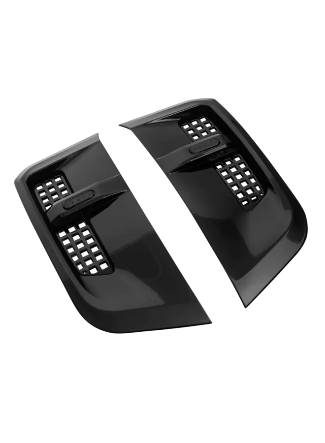 Prises d'air de bulle latérale noir brillant Land Rover Defender 90 / 110 Urban