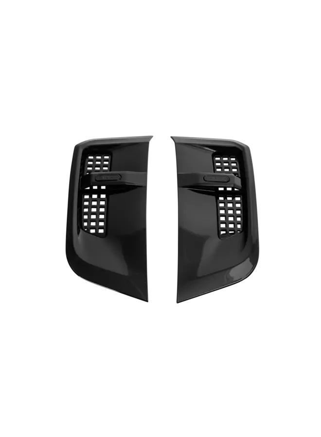 Prises d'air de bulle latérale noir brillant Land Rover Defender 90 / 110 Urban