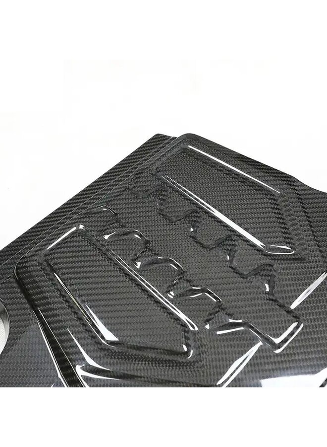BMW M5 F90 M8 F91 F92 F93 Motorplattenabdeckung aus Carbon