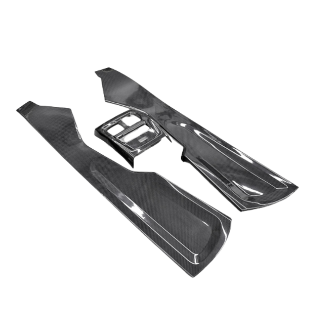 BMW G80 G81 G82 G87 M2 M3 M4 Caches latéraux de console centrale en carbone