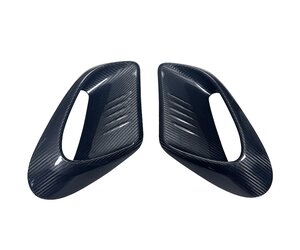 2pcs Universal Carbon Fiber Style Car Air Flow Intake Scoop Bonnet Vent