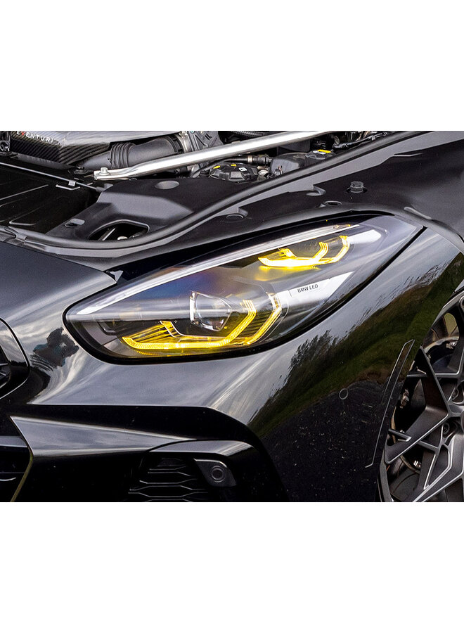 BMW Z4 G29 Gelbes Tagfahrlicht-Angel-Eyes-Modul im CSL-Stil