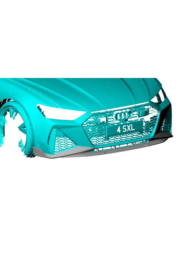 Audi RS6 C8 RS7 C8 Divisor de lábios dianteiro em carbono