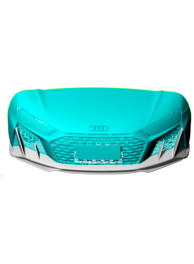 Divisor de labio delantero de carbono Audi R8 V10 Facelift 2019+