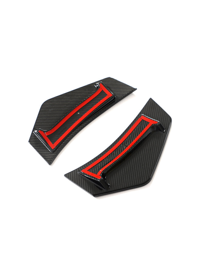 Audi R8 V10 Facelift 2019+ Carbon-Heckstoßstangen-Seitenflügel