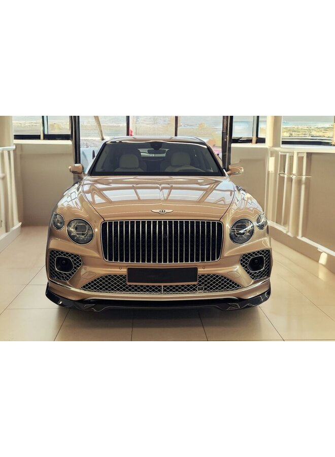 Divisor de labio delantero de carbono Bentley Bentayga Facelift (Gen 2)
