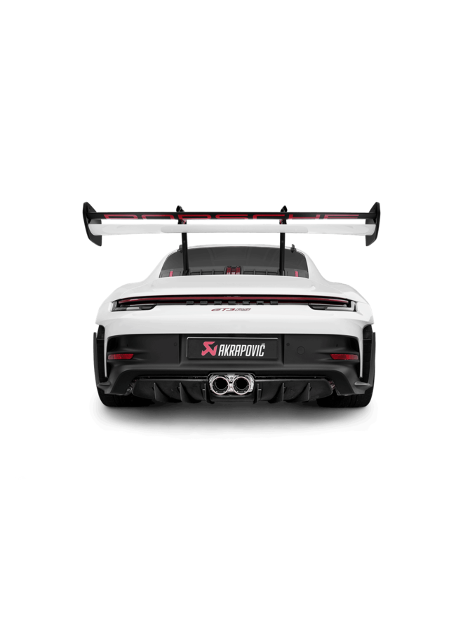 Akrapovic Porsche 911 992 GT3RS Evolution titanium spruitstukken