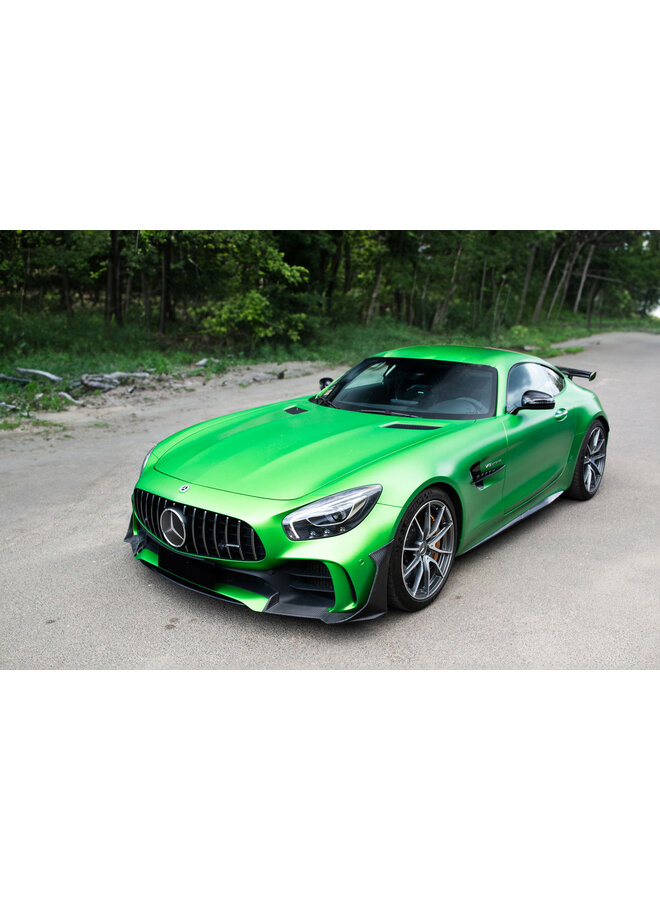 Mercedes AMG GT-R Carbon front bumper splitter canards front lip