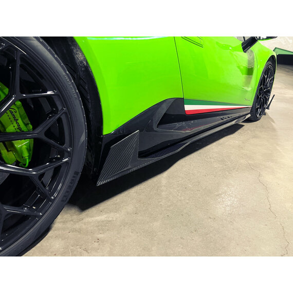 Estensioni minigonne laterali in carbonio Lamborghini Huracan Performante