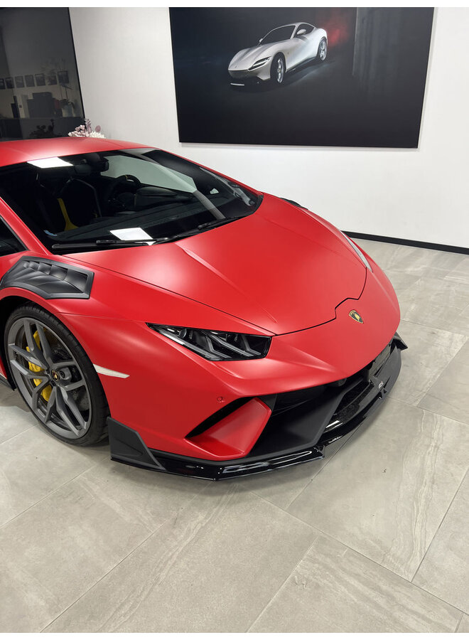 Divisor de lábios dianteiro em carbono Lamborghini Huracan Performante