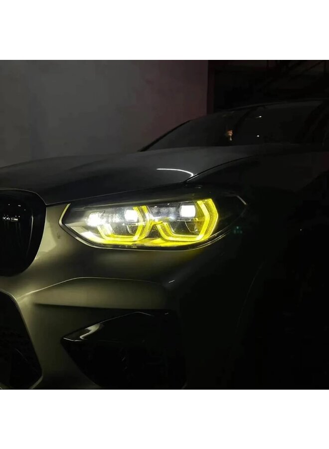 BMW G01 X3 G02 X4 | F97 X3M F98 X4M Módulo de lámpara DRL amarilla