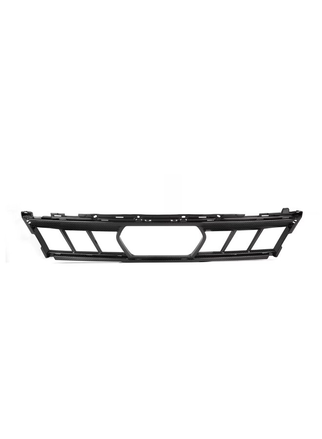 Dit betreft een BMW G05 X5 Facelift (LCI) Carbon onder voor bumper grill