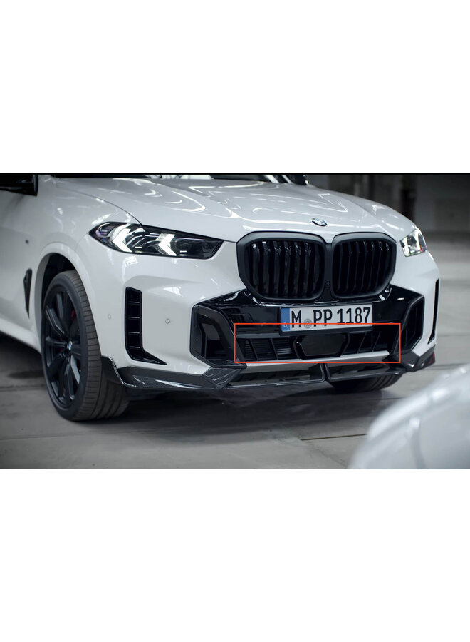 Dit betreft een BMW G05 X5 Facelift (LCI) Carbon onder voor bumper grill