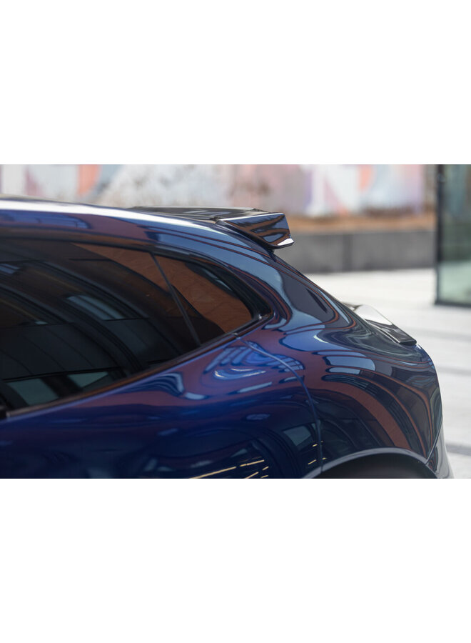 This is a Ferrari Purosangue carbon fiber trunk roof spoiler lip