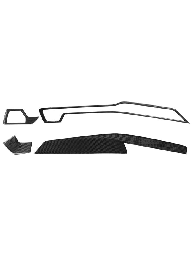 Conjunto de capas de molduras internas de carbono para BMW G05 X5 / G06 X6 LCI Facelift