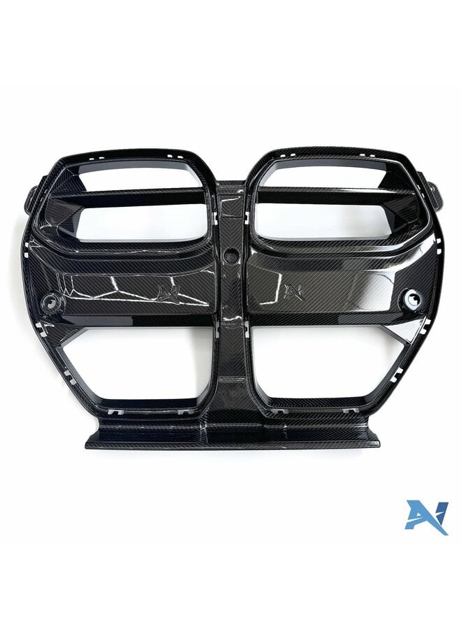 Se trata de unos riñones de parrilla Alpha-N Carbon BMW G80 G81 M3 | G82 G83 M4