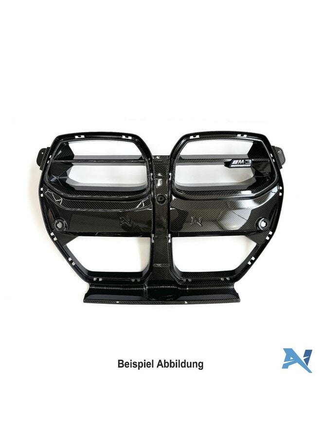 Se trata de unos riñones de parrilla Alpha-N Carbon BMW G80 G81 M3 | G82 G83 M4