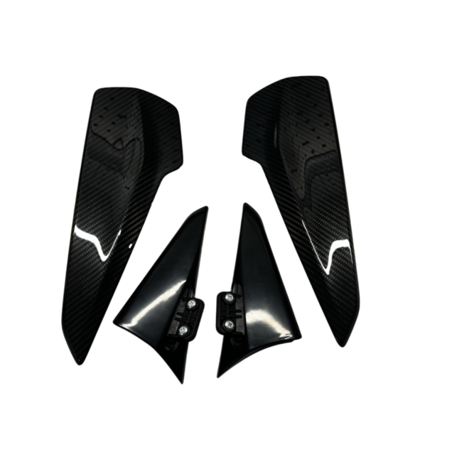 Placas finais do spoiler de teto em carbono Porsche Cayenne Coupe Turbo GT Style