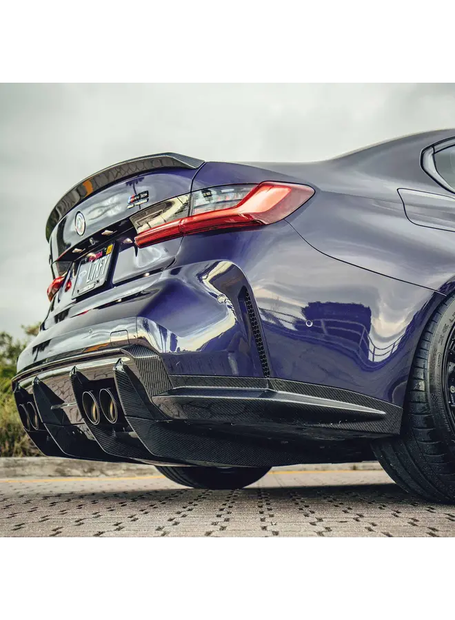 BMW M3 G80 G81 M4 G82 G83 Ensemble de diffuseurs en carbone 7 pièces