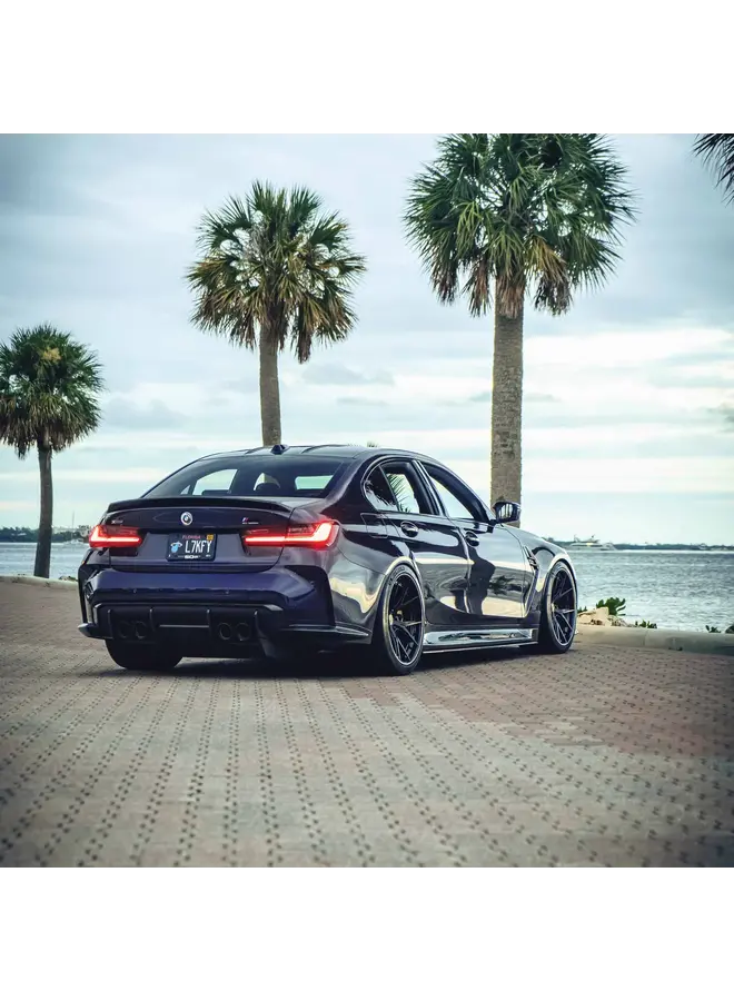 Conjunto de difusor de carbono de 7 peças BMW M3 G80 G81 M4 G82 G83