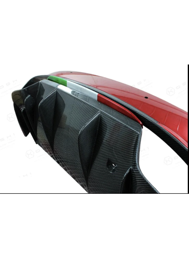 Lèvre de diffuseur en fibre de carbone Alfa Romeo Giulia QV