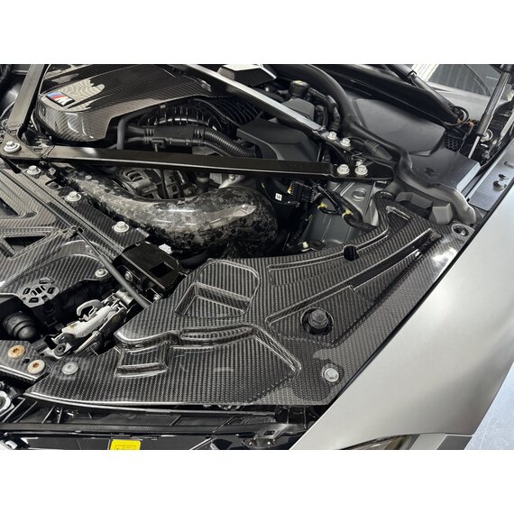 BMW G80 G81 M3 G82 G83 M4 Carbon Motorraum-Scheinwerferabdeckung
