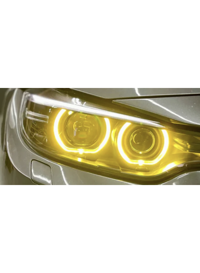 This is a set of BMW 4 series F32 F33 F36 yellow CSL DRL angel eyes modules