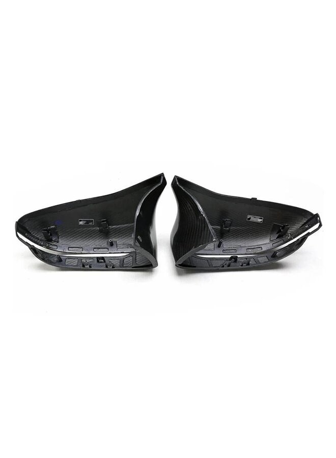 BMW M8 F91 F92 F93 Carbon Mirror Covers - Replacement Set