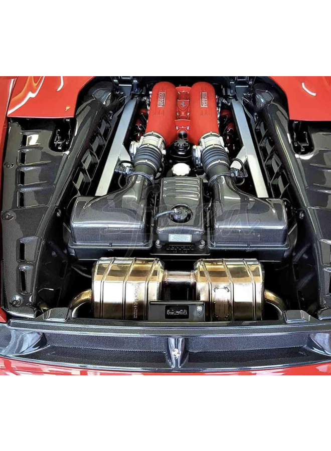 Ferrari F430 spider Carbon Fiber Engine Bay Cover set