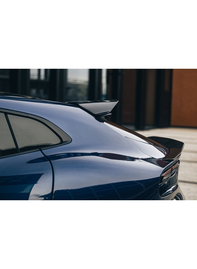 This is a Ferrari Purosangue carbon fiber trunk middle lip spoiler