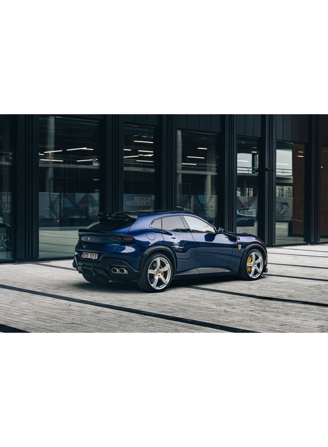 This is a Ferrari Purosangue carbon fiber trunk middle lip spoiler