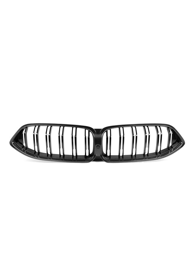 Dit betreft een set BMW 8 Serie carbon grill nieren