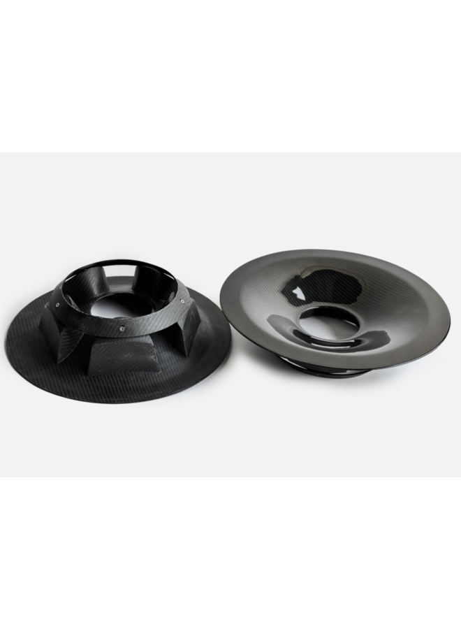 Se trata de un juego de cubiertas de llantas Porsche 911 991 GT3 Carbon aero discs.