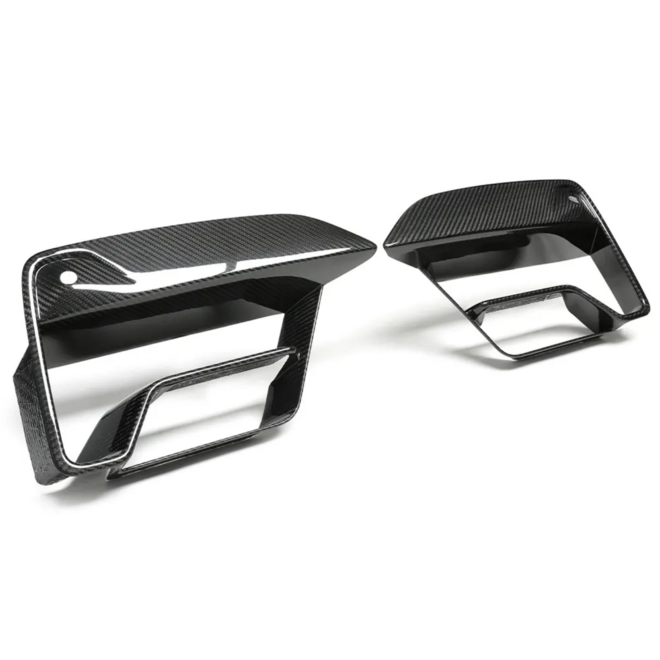 BMW F90 M5 LCI Carbon Front Bumper Air Intake Cover Canard