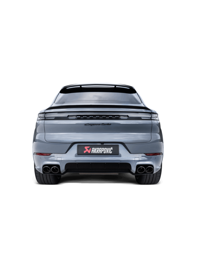 Il s'agit d'un système de catback d'échappement Porsche Cayenne S / GTS / Turbo E Hybrid (536.2) Akrapovic