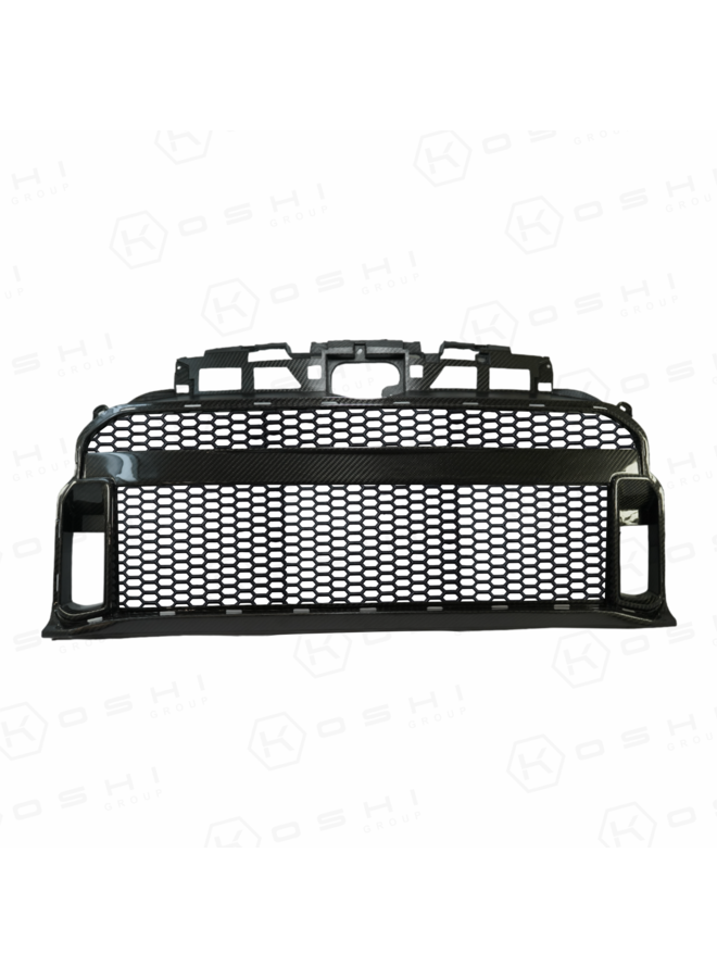 This is a Toyota Yaris GR Carbon front bumper grill trim