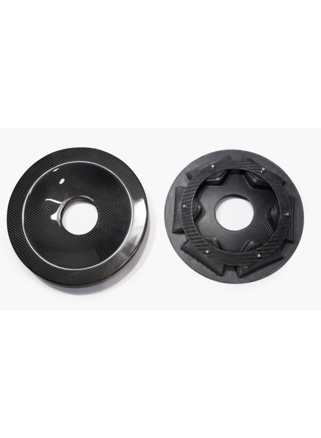This is a set of Porsche 718 cayman GT4RS / Spyder RS carbon aero rim disc