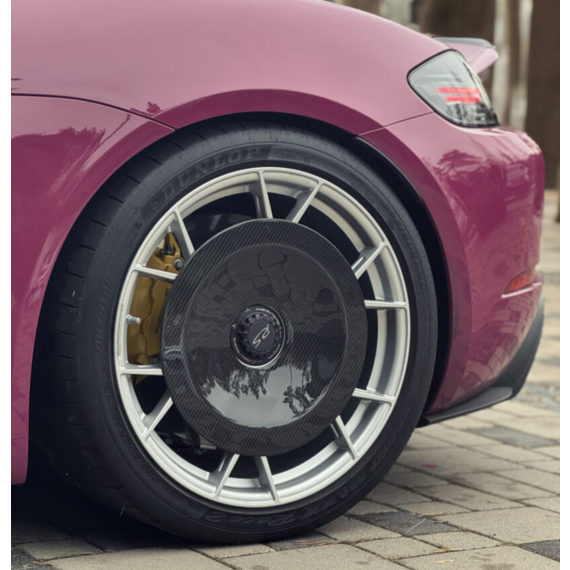 Disque de jante aérodynamique en carbone Porsche 718 cayman GT4RS / Spyder RS