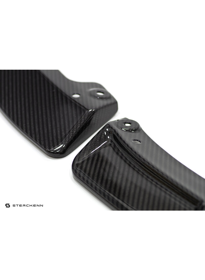Este es un divisor de labio delantero sterckenn de carbono BMW G87 M2
