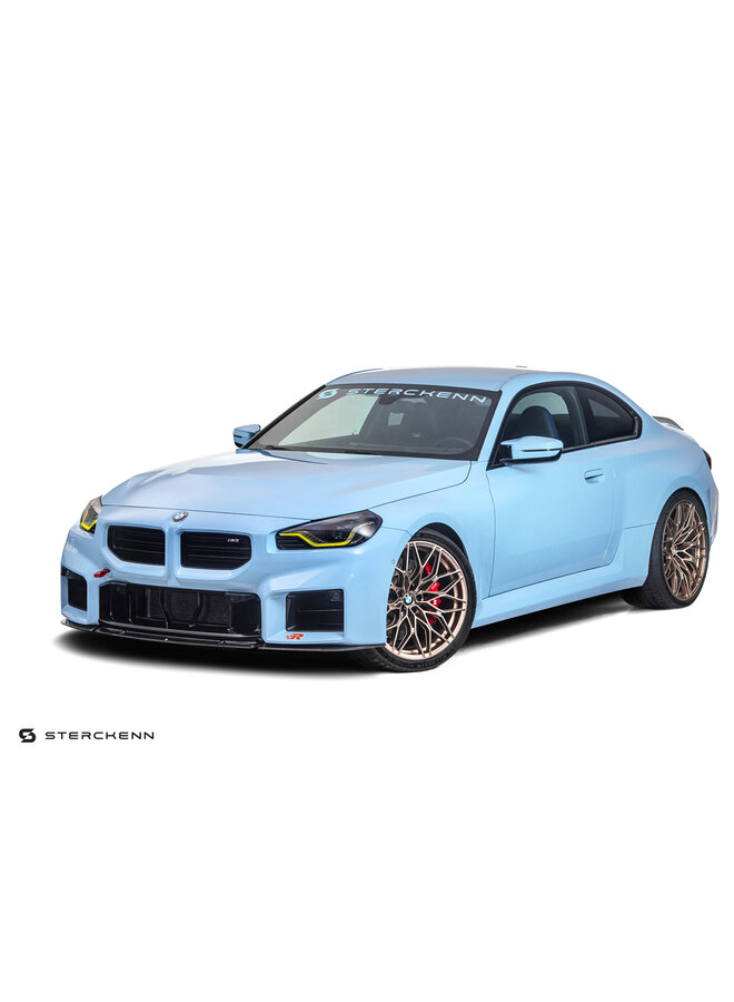 Este es un divisor de labio delantero sterckenn de carbono BMW G87 M2